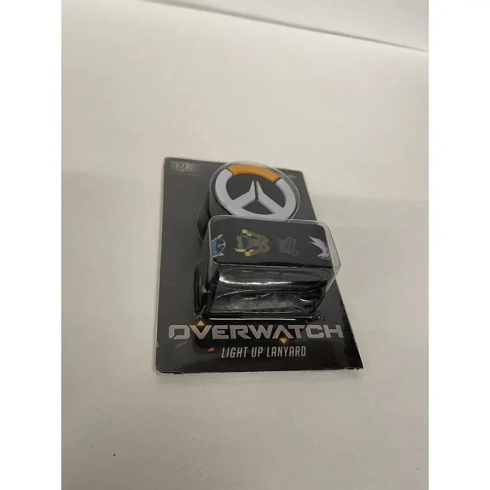 Overwatch‎ Logo Light Up Lanyard Tracer Reaper Widowmaker Winston 2 Sided Black